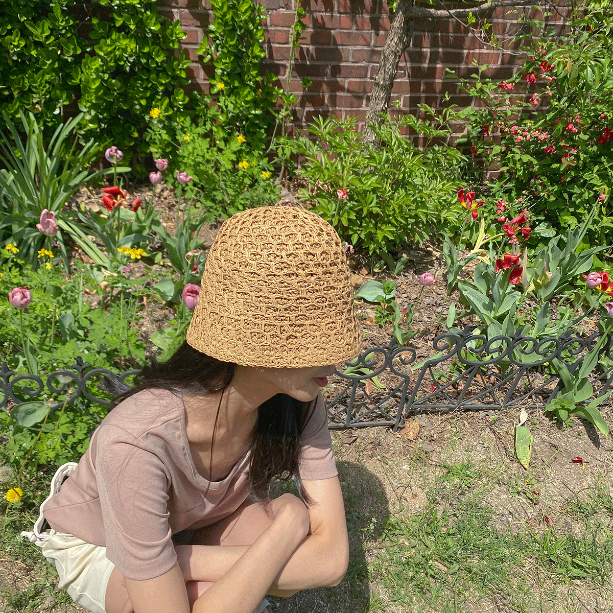 여자 벙거지 LMO013 여성 그물 여름 모자